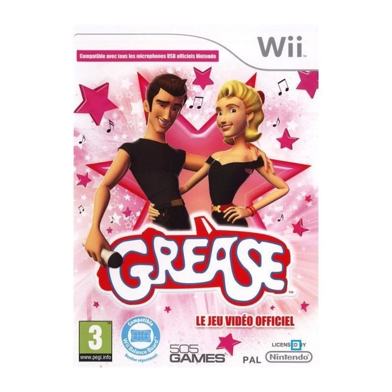 WII GREASE - Jeux Wii au prix de 6,95 €