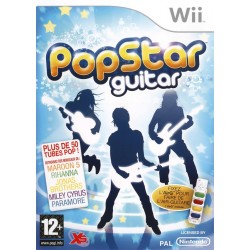 WII POPSTAR GUITAR - Jeux Wii au prix de 4,95 €