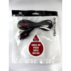 CABLE AV SNES N64 GC FREAKS AND GEEKS - Accessoires Super NES au prix de 5,95 €