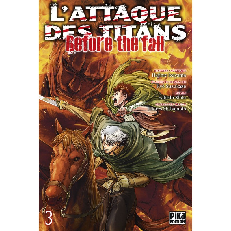 L ATTAQUE DES TITANS BEFORE THE FALL T03 - Manga au prix de 7,20 €