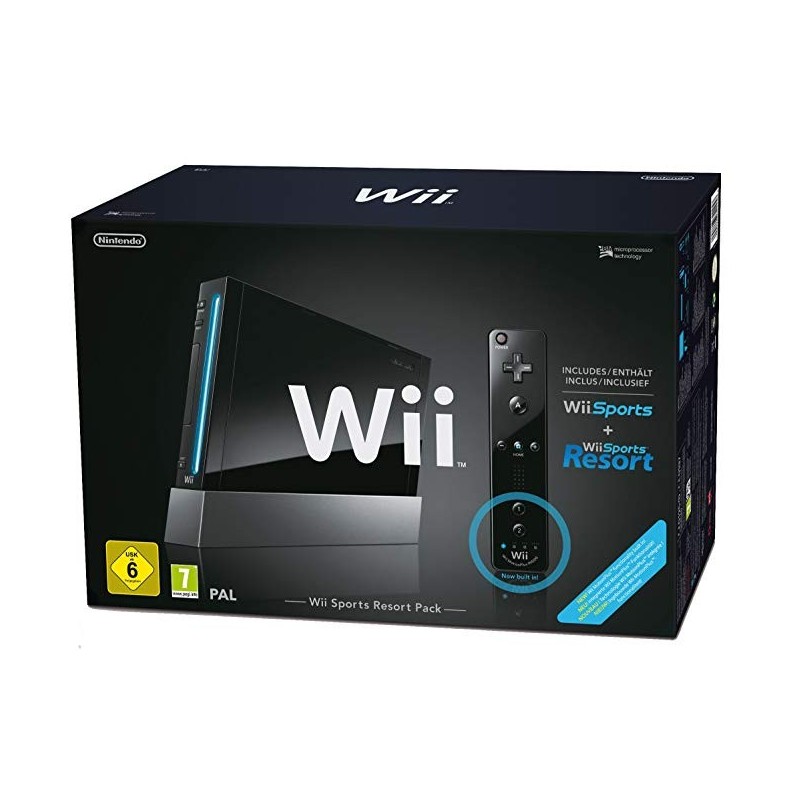 CONSOLE WII NOIRE SPORT PACK RESORT - Consoles Wii au prix de 59,95 €