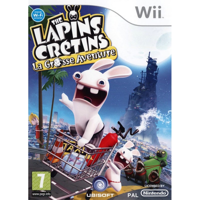 WII LAPINS CRETINS LA GROSSE AVENTURE - Jeux Wii au prix de 3,95 €