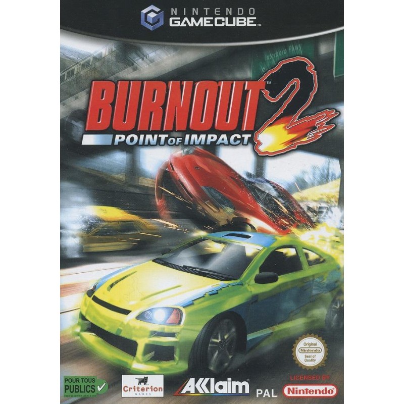 GC BURNOUT 2 POINT OF IMPACT - Jeux GameCube au prix de 12,95 €