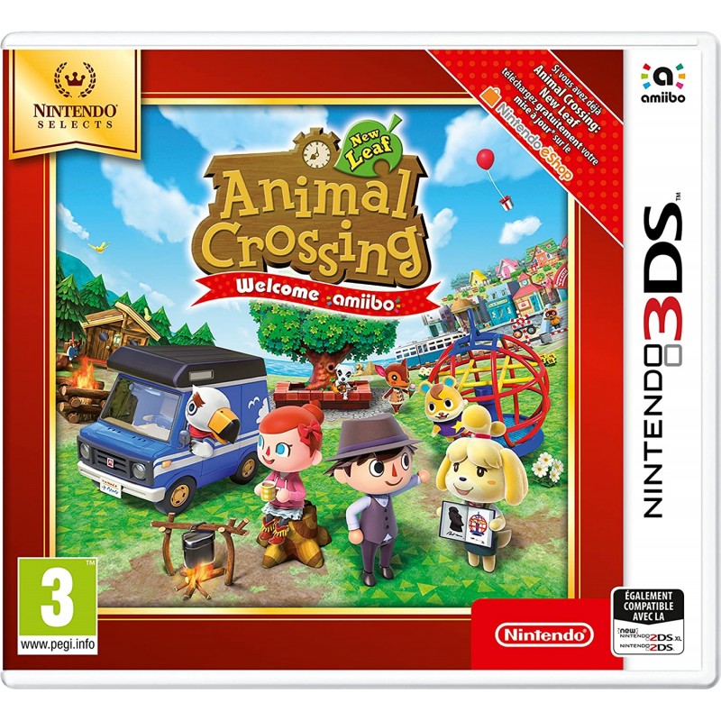 3DS ANIMAL CROSSING NEW LEAF SELECTS - Jeux 3DS au prix de 12,95 €