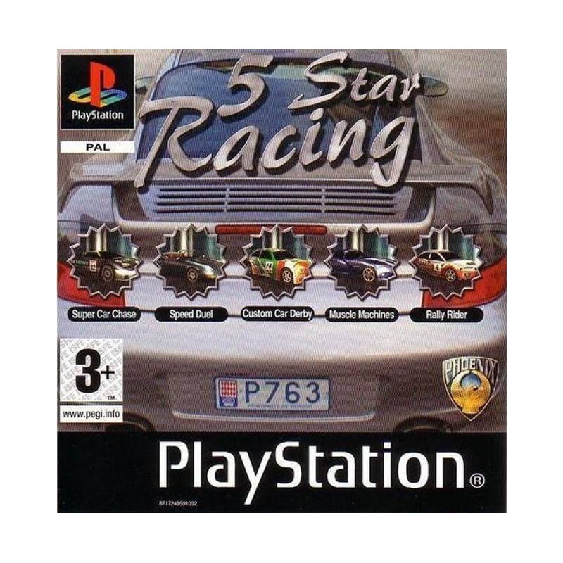 PSX 5 STAR RACING - Jeux PS1 au prix de 1,95 €