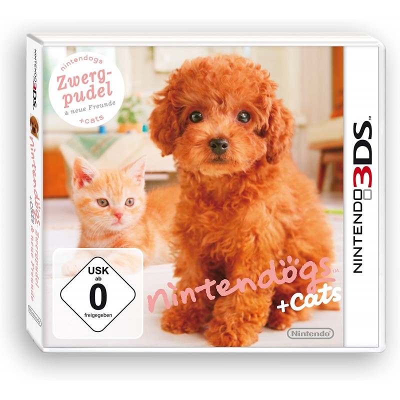 3DS NINTENDOGS ET CATS CANICHE - Jeux 3DS au prix de 14,99 €