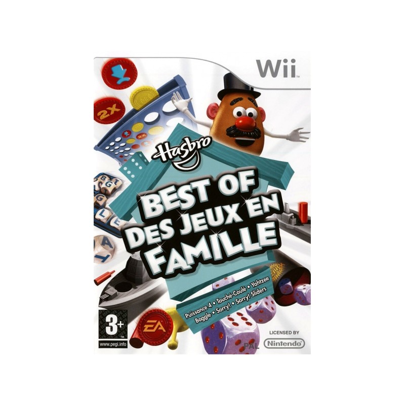 WII HASBRO BEST OF DES JEUX EN FAMILLE - Jeux Wii au prix de 6,95 €