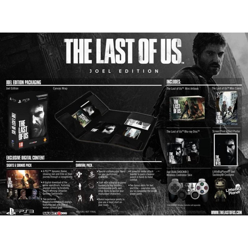PS3 THE LAST OF US JOEL EDITION COLLECTOR - Jeux PS3 au prix de 39,95 €