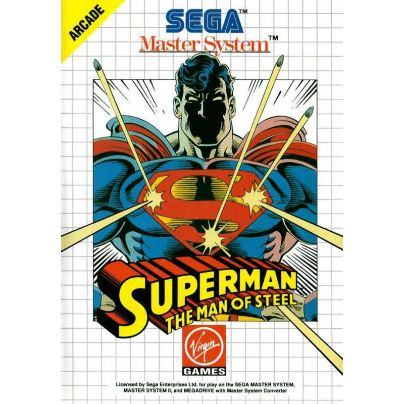MS SUPERMAN THE MAN OF STEEL - Jeux Master System au prix de 19,95 €
