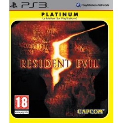 PS3 RESIDENT EVIL 5 (PLATINUM) - Jeux PS3 au prix de 6,95 €