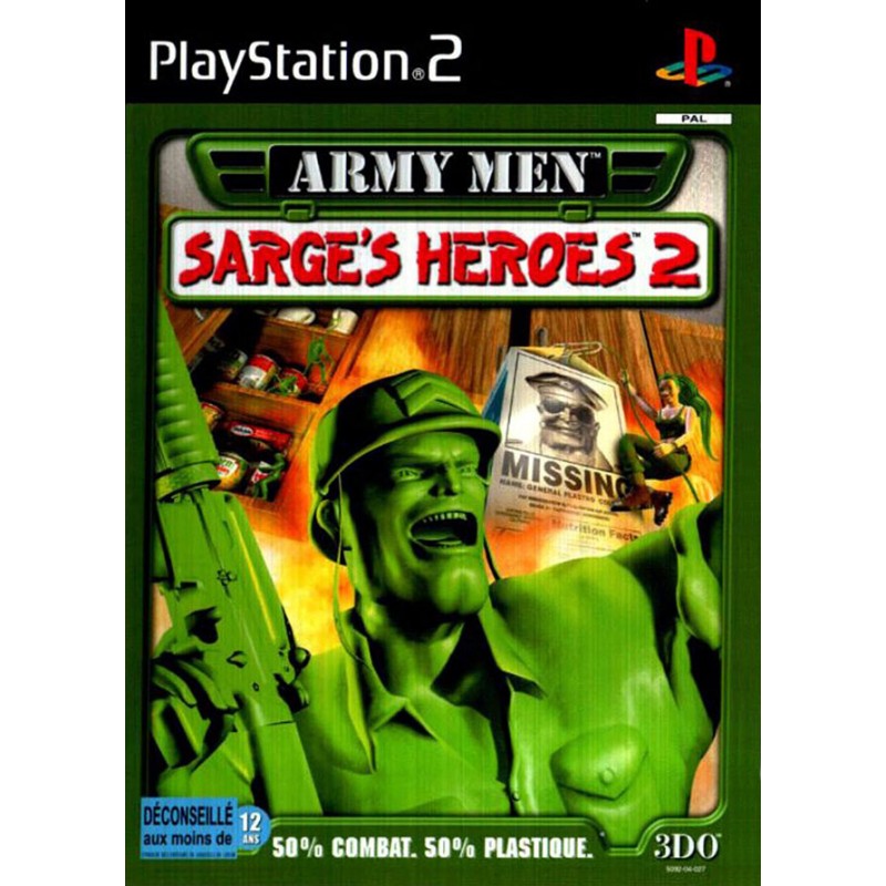 PS2 ARMY MEN SARGE S HEROS 2 - Jeux PS2 au prix de 6,95 €