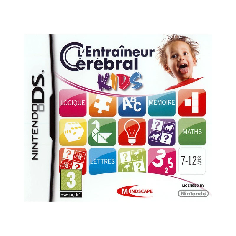 DS ENTRAINEUR CEREBRAL KIDS - Jeux DS au prix de 16,95 €