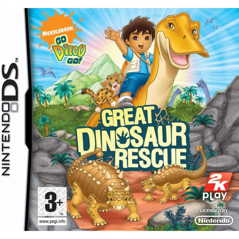 DS GO DIEGO GO GREAT DINOSAUR RESCUE - Jeux DS au prix de 6,95 €