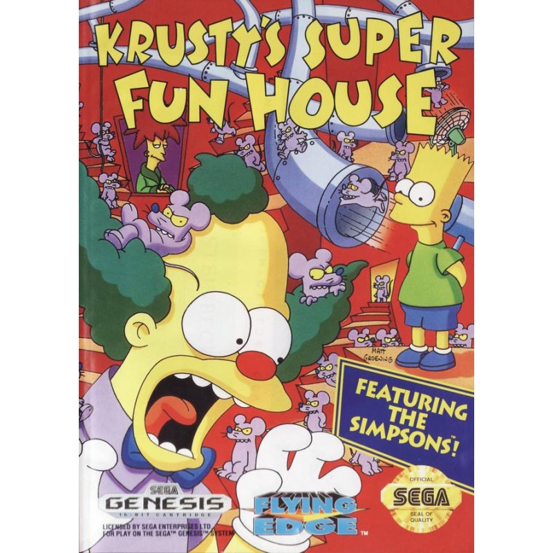 MD KRUSTY S SUPER FUN HOUSE (IMPORT US) - Jeux Mega Drive au prix de 4,95 €