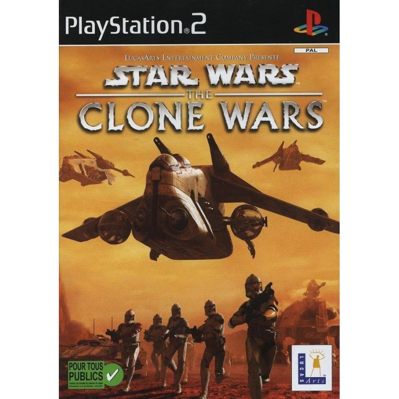 PS2 STAR WARS THE CLONE WARS - Jeux PS2 au prix de 6,95 €