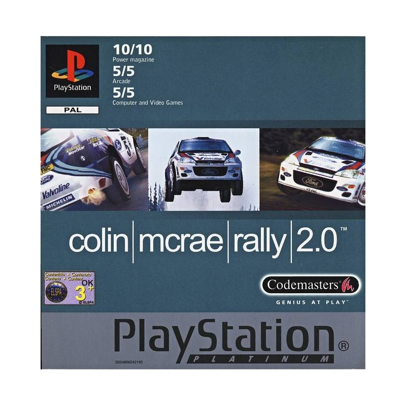 PSX COLIN MCRAE RALLY 2.0 (PLATINUM) - Jeux PS1 au prix de 2,95 €