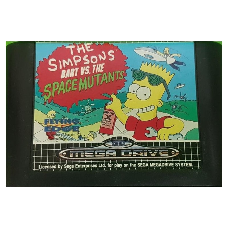 MD THE SIMPSONS BART VS SPACE MUTANTS (LOOSE) - Jeux Mega Drive au prix de 14,95 €