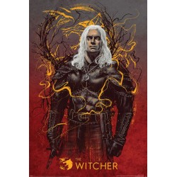 POSTER THE WITCHER GERALT THE WOLF 61X91.5CM - Posters au prix de 4,50 €