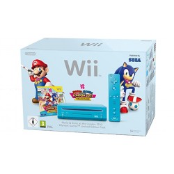 CONSOLE WII BLEUE PACK MARIO ET SONIC AUX JO DE LONDRE 2012 (EN BOITE) - Consoles Wii au prix de 69,95 €