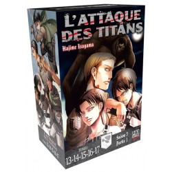 L ATTAQUE DES TITANS INTEGRALE T13 A T17 - Manga au prix de 36,00 €
